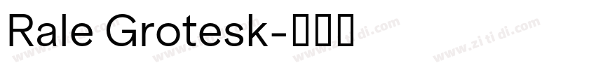 Rale Grotesk字体转换